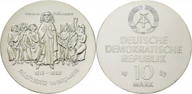 Gedenkmünzen
 10 Mark 1983. Wagner Jaeger 1589 Fast Stempelglanz