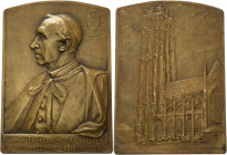 Belgien-Mechelen
 Bronzeplakette 1916 (A. Mauguy) Désire-Joseph Kardinal Mercier, Erzbischof von Mecheln (1851-1926). Brustbild nach links, oben rech...