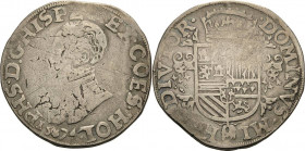 Belgien-Tournai (Doornik)
Philipp II. 1555-1598 1/2 Philippstaler 1574, Turm-Tournai Delmonte 77 Prägeschwäche, sehr schön