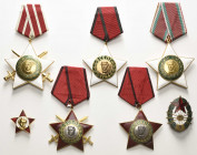Bulgarien
Volksrepublik 1949-1991 Teil-emaillierte Metallabzeichen 1945-1990. Orden des 9. September 1944. Dabei u.a.: I. Klasse und I. Klasse mit Sc...
