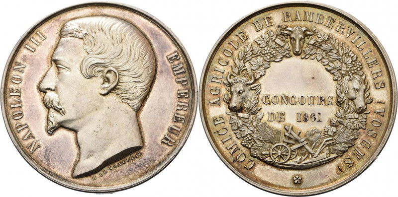 Frankreich
Napoleon III. 1852-1870 Silbermedaille 1861 (Longueil) Comice Agrico...
