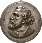 Frankreich-Medaillen und Marken
 Große einseitige Bronzegussplakette o.J. Léon Gambetta. Brustbild nach links. 175 mm, 724,69 g. Mit Aufhängevorricht...