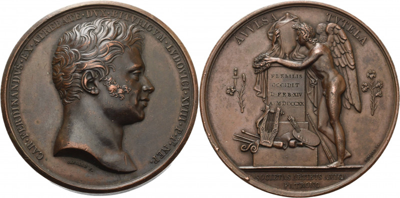 Frankreich-Medaillen und Marken
 Bronzemedaille 1820 (Gayrard) Ermordung von Ch...