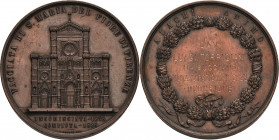 Italien-Florenz
Medaillen Bronzemedaille 1886 (L. Giorgi) Kathedrale Santa Maria del Fiore. Ansicht der Westfassade / 5 Zeilen Gravur im Kranz. 56,2 ...