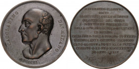 Italien-Mailand
Medaillen Bronzemedaille 1840 (F. Putinati) Auf den Mathematiker und Ingenieur Antonio Caccianino. Kopf nach links / 12 Zeilen Schrif...