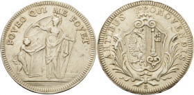 Schweiz-Genf, Stadt
 Silbermedaille o.J. (nach 1776) (Ph. Robin/J. Dassier) Schulprämienmedaille. Minerva steht vor schreibenden Genius, FOVEO QUI ME...