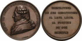 Schweiz-Neuenburg, Stadt
 Bronzemedaille 1861 (F. Landry) Auf den Diplomaten und Wohltäter der Stadt, David de Purry. Brustbild nach links / 6 Zeilen...