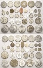 Allgemeine Lots
Lot-33 Stück Interessantes Lot von ausländischen Münzen und Medaillen aus Silber und unedlen Metallen. Darunter u.a.: Salzburg-20 Kre...