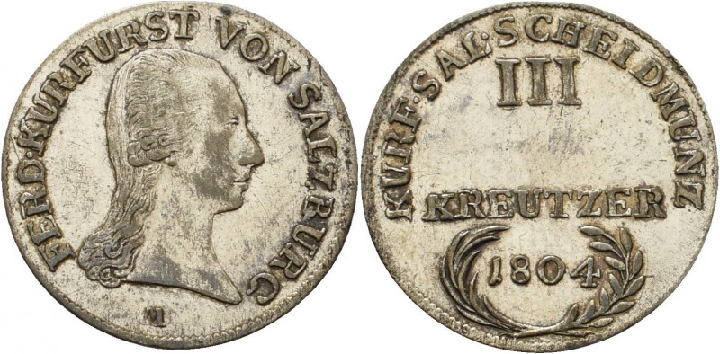 Geistlichkeiten - Salzburg
Ferdinand von Habsburg-Toskana 1803-1806 3 Kreuzer 1...