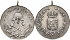 Anhalt-Freistaat
 Versilberte Bronzemedaille Feuerwehr-Erinnerungszeichen für 25 Jahre. 32 mm, 12,53 g Nimmergut 71 OEK 94 Fast vorzüglich