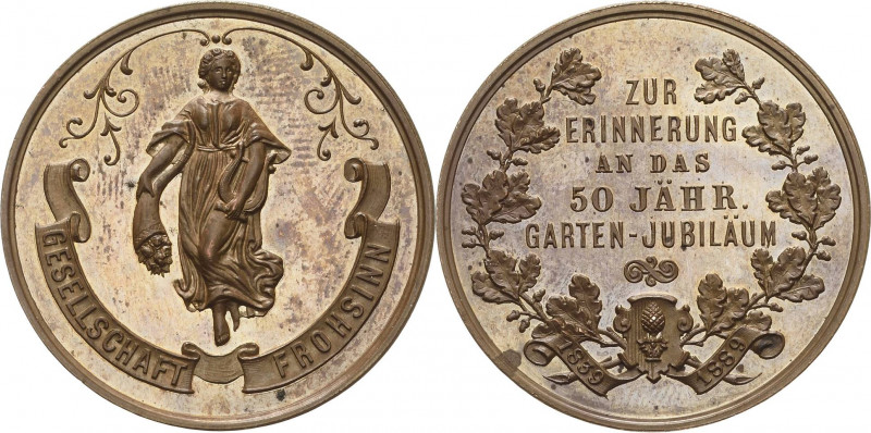 Augsburg-Stadt
 Bronzemedaille 1889. 50 Jahre Garten-Jubiläum der Gesellschaft ...