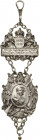 Augsburg-Stadt
 Versilbertes Abzeichen 1898 (Deschler) 200-Jahrfeier des 3. Infanterie-Regiments "Prinz Karl von Bayern". Bekröntes Medaillon mit Bru...