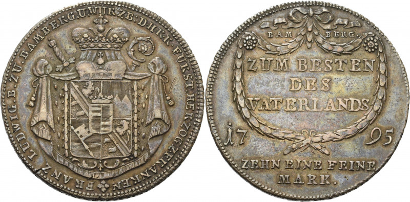 Bamberg-Bistum
Franz Ludwig von Erthal 1779-1795 Taler 1795, Nürnberg Kontribut...