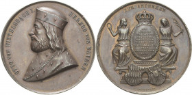 Bayern
Ludwig II. 1864-1886 Bronzemedaille 1880 (Drentwett) Otto von Wittelsbach. Brustbild nach links / Von zwei weiblichen Genien gehaltene Schrift...
