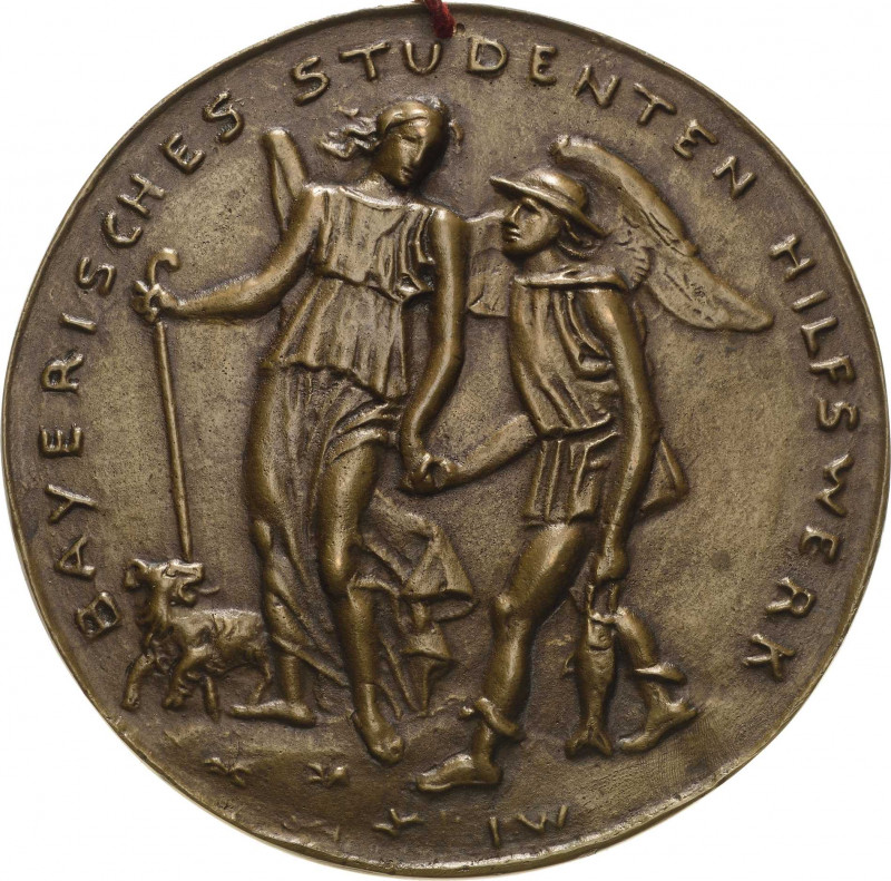 Bayern
Kronprinz Rupprecht 1869-1955 Einseitige Bronzegussplakette o.J. (IW) Ba...