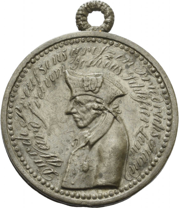 Brandenburg-Preußen
Friedrich II., der Große 1740-1786 Einseitige Zinnmedaille ...