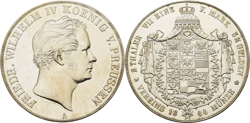 Brandenburg-Preußen
Friedrich Wilhelm IV. 1840-1861 Doppeltaler 1844, A-Berlin ...