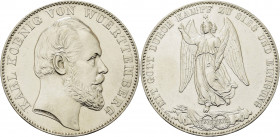 Württemberg
Karl 1864-1891 Taler 1871, Stuttgart Sieg AKS 132 Jaeger 86 Kahnt 594 Davenport 962 Fast vorzüglich