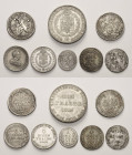 Hessen
Lot-8 Stück Interessantes Lot Hessischer Münzen. Darunter: Taler 1841. 1/6 Taler 1767, 1769, 1825, 1642. 10 Kreuzer 1727. 2 Kreuzer 1794. 2 Al...