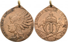Deutsch-Südwestafrika
 Bronzemedaille 1907 (Otto Schultz) Denkmünze für Kämpfer. Behelmter Kopf nach links / Bekröntes Monogramm Wilhelm II. über gek...