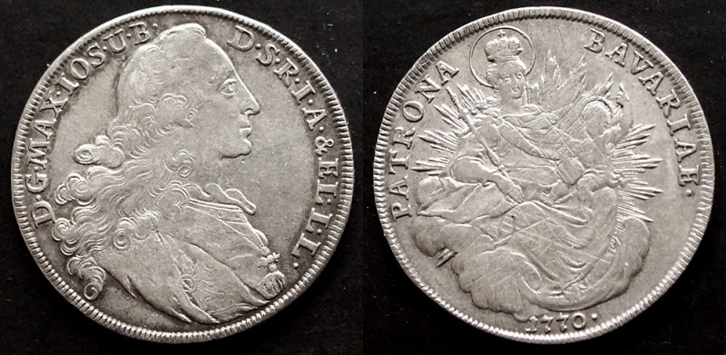 BAYERN. Kurfürst Maximilian III. Joseph, 1745-1777. Münzen des Kurfürsten Maximi...