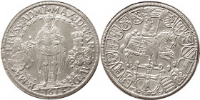 deutscher Orden, Doppeltaler (57,11g), 1614, Maximilian I., Dav. 5854, sehr schön + ,Schrötlingsfehler und Randfehler