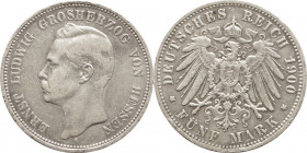 Hessen
Ernst Ludwig 1892-1918 5 M 1900 A Jaeger 73, sehr schön