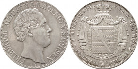 Sachsen,Sachsen-Kurlinie ab 1547 (Albertiner),SACHSEN, KÖNIGREICH
Friedrich August II. 1836-1854, Dresden.2 Taler 1840 G (= Mmz. Johann Georg Grohmann...