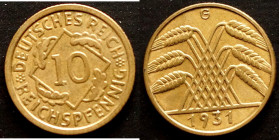Weimar, 10 Pfennig 1931 G. Jaeger 317., ss-vz