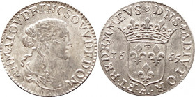 FRANKREICH. Dombes. Anna Maria Luisa di Borbone 1650-1693
Luigino (1/12 Ecu) 1665 Cammarano(2020): 045
Vorzüglich +