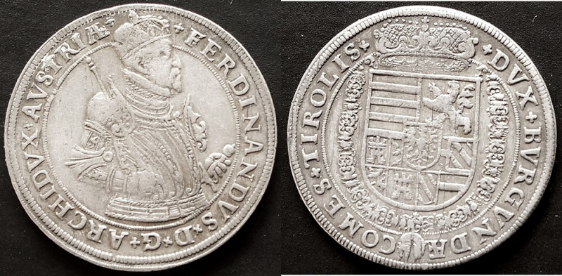 Haus Habsburg: Ferdinand II. 1564-1595: Taler (Reichstaler) o.J. Hall. Davenport...