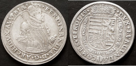 Haus Habsburg: Ferdinand II. 1564-1595: Taler (Reichstaler) o.J. Hall. Davenport 8099, ss