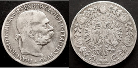 Österreich, 5 Corona 1900
KM# 2807; Silver; Franz Joseph I, ss
