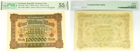 GERMANY
1 Mio Mark 1923
Pick 86a.
R85 , kassenfrisch PMG55