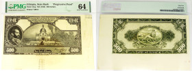 Ethopia 500 Dollar o.J (1945) - ohne Kontrollnummer - Probe, P17pp, PMG64