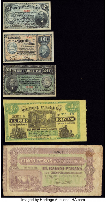 Argentina Group Lot of 5 Examples Fine-Crisp Uncirculated. 

HID09801242017

© 2...