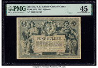 Austria K.K Reichs-Central-Cassa 5 Gulden 1881 Pick A154 PMG Choice Extremely Fine 45. 

HID09801242017

© 2020 Heritage Auctions | All Rights Reserve...