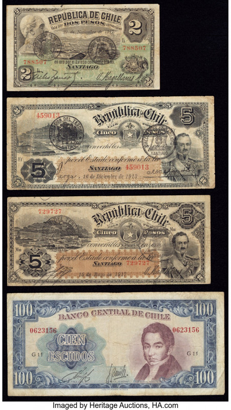 Chile Group Lot of 4 Examples Fine-Very Fine. 

HID09801242017

© 2020 Heritage ...