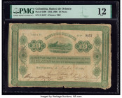 Colombia Banco de Oriente 10 Pesos 5.7.1884 Pick S699 PMG Fine 12. 

HID09801242017

© 2020 Heritage Auctions | All Rights Reserved