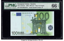 European Union Central Bank, Austria 100 Euro 2002 Pick 18n PMG Gem Uncirculated 66 EPQ. 

HID09801242017

© 2020 Heritage Auctions | All Rights Reser...