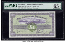 Guernsey States of Guernsey 1 Pound 1.6.1959 Pick 43b PMG Gem Uncirculated 65 EPQ. 

HID09801242017

© 2020 Heritage Auctions | All Rights Reserved