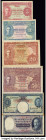 Malaya & Straights Settlements Group Lot of 6 Examples Fine-About Uncirculated. Stains present on the 5 cents, previous mounting on the 50 Cent (Malay...