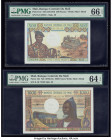 Mali Banque Centrale du Mali 500; 1000 Francs ND (1970-84) Pick 12e; 13b Two Examples PMG Gem Uncirculated 66 EPQ; Choice Uncirculated 64 EPQ. 

HID09...