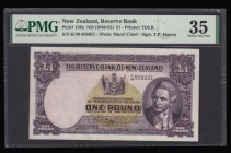 New Zealand One Pound ND(1940-55) T.P Hanna Pick 159a PMG 35 Choice Very Fine

Estimate: GBP 40 - 65