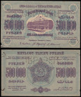 Russia (2) 50000 rubles front & back Specimen proofs dated 1923, Transcaucasia, Picks628p for type, both uniface, pinholes, small stains and some edge...
