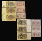 Russia (40) 250 Roubles 1917 issue Pick 36 (3) Fine (2), and Near Fine with central split , 100 Roubles 1910 issue Pick 13a (3) Fine to Good Fine with...