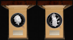 Five Hundred Pounds 2020 Queen's Beasts - The White Lion of Mortimer, One Kilo of .999 Silver Proof S.QCE7 FDC in the impressive Royal Mint box of iss...