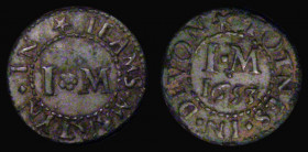 Farthing 17th Century Devon - Totnes 1653 Leams Martyn, Dickinson 355, Fine with green patina

Estimate: GBP 15 - 30