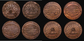 Halfpennies 18th Century Nottinghamshire (4) 1792 Legend/Beehive DH6 GVF, 1792 Legend/Beehive O over A in PROMISSORY, slight flaw across BIRMINGHAM DH...