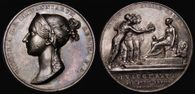Coronation of Queen Victoria 1838 36mm diameter in silver by B. Pistrucci. Obverse: Bust of the Queen. Left, wearing a bandeau, VICTORIA D.G. BRITANNI...